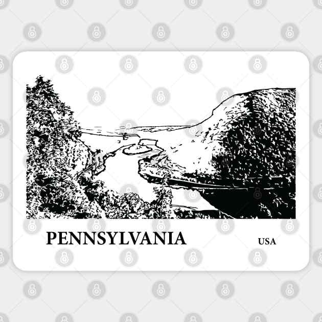 Pennsylvania USA Sticker by Lakeric